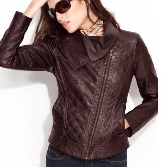 guess burgundy jacket